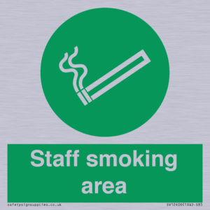 Staff smoking area